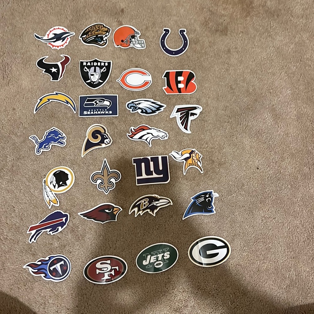 NFL sports stickers brand new never been used